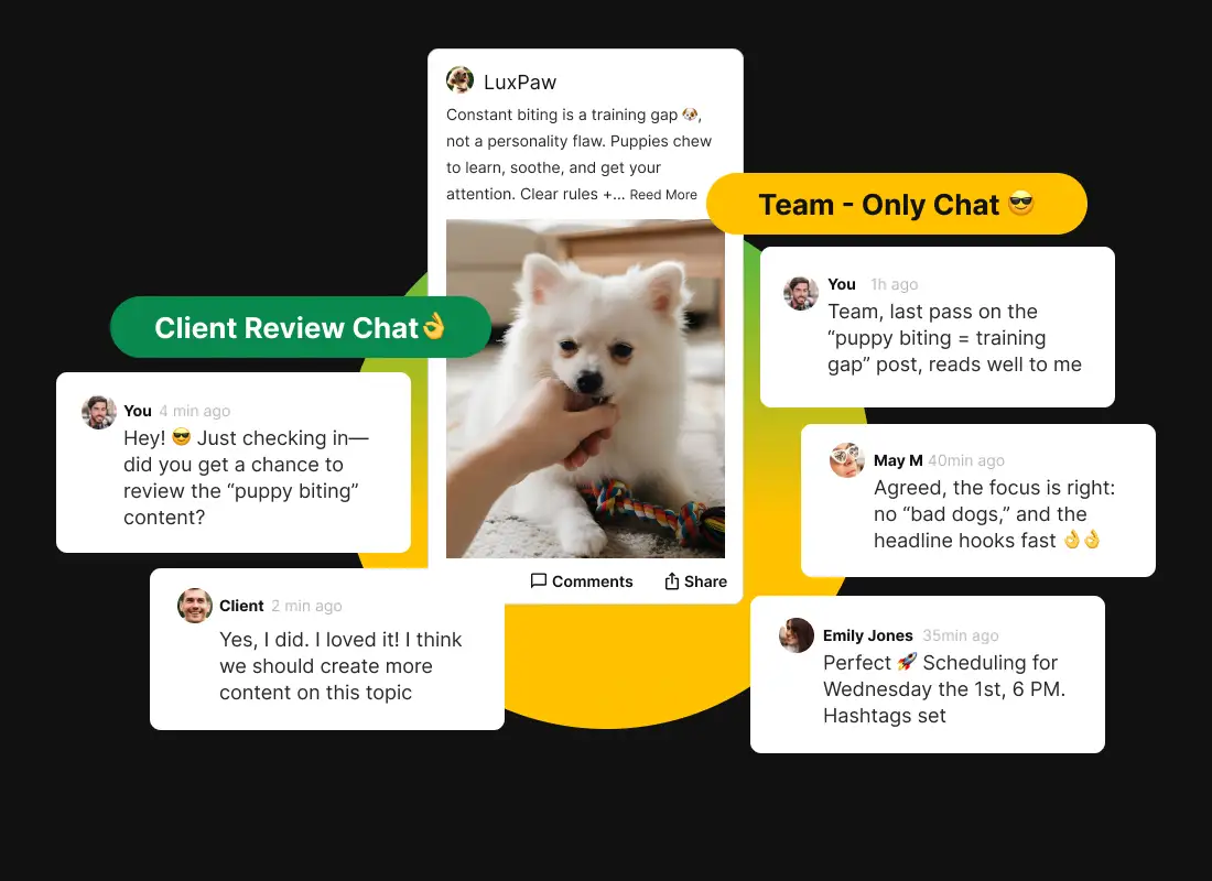 Canales de chat para equipo y cliente en Portal Orange
